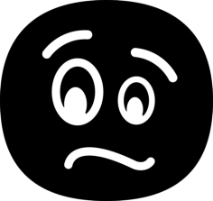Agitated Face Line Art Illustration Svg, Free Vectors File